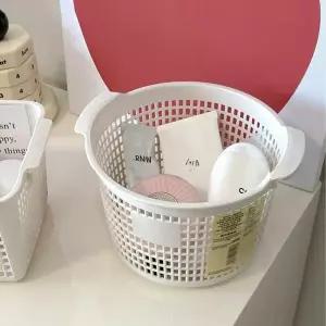 하나타 IZT605Q0 원형 플라스틱 리빙 박스 수납 정리함 바구니