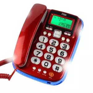 단말기연결 아이텍900 빅버튼 네온램프 CID 유선전화기 효도