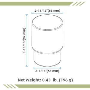 텀블러 유리 반투명 욕실 헹굼 AOMASI 홀더용 텀블러 교체 칫솔