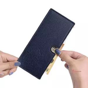 일자형 지갑 클립 머니 수납 지폐 라이언 자수 골프abc401