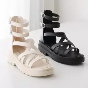 [옷자락]여자 여름 데일리 발편한 플랫폼 글래디에이터 스트랩 샌들