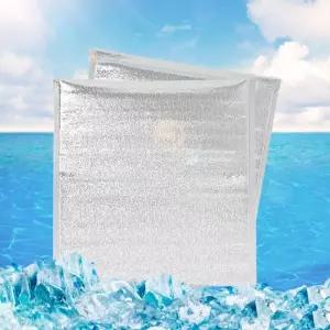 간편 접착식 은박 보냉봉투 50p세트(30x30cm)배달 보냉백 간편보냉팩 아이스크림 냉동식품 보냉 캠핑보냉백