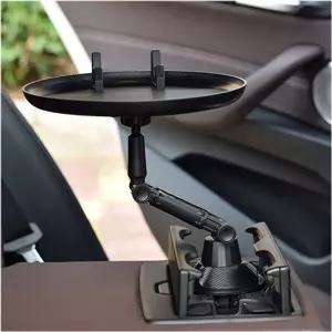 차량용 멀티 테이블 트레이 핸드폰 거치대 활용자동차식탁 용식탁 뒷좌석폴딩 용선반 식판 컵홀더 폴딩 용