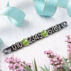 러비스크리스탈 네잎크로버 주차번호판 안내판 차량 자동 알림판 새선물 신선물 주판