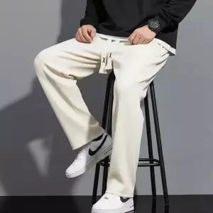 남자 넉넉한 루즈핏 허리 밴딩 코듀로이 골덴 트렌디 팬츠남성방풍바지 솜바지 패방한 밴바지 편한 겨울 작