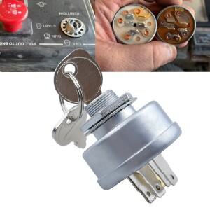 잔디 깎는 기계 점화 스타터 5 스페이드 터미널 엔진 스위치 Husqvarna 용 키 포함 725-0267