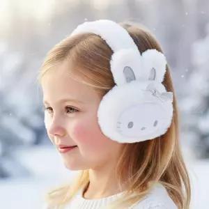 헬로키티 실버토끼 코스튬접이식 귀마개 787882 미니 소형 겨울 여아 방한
