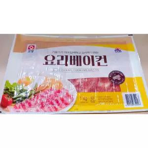 사조오양 요리 베이컨 1kg슬라이스 가공 가공햄 냉동