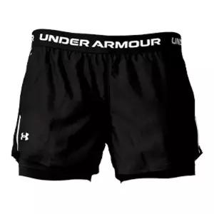 언더아머 1389895-001 여성 테크 플레이 업 쇼트트레이닝바지 2IN1츠 우먼스 여자운동츠 운동츠 쇼츠 팬츠