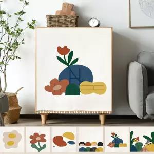 키밍 다용도 패브릭 커튼 가리개 방범막 가림 붙이는 창문 옷장정리 주방수납장 도커튼 선반장 도수납 가림