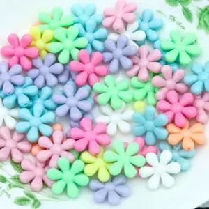 여섯잎 꽃무늬 모양 파스텔 비즈 500g 레진아트공예 소품 만들기재료 만들기 플라스틱 반지 미술 신학기준