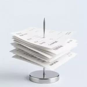 주문서 꽂이 영수증 정리대 카페 계산서 보관 홀더 빌지 오더