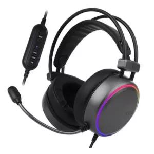 앱코 COX CH43 초경량헤드셋 블랙검정 가정용 피씨방 게이밍 가벼운 고급 PC 멀티 USB