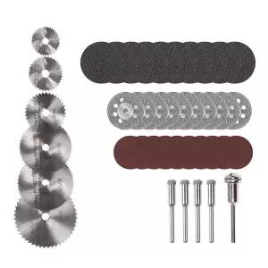 원형 휠 컷팅날 세트 4종 41PCS석재절단 목재 다이아몬드 절단 공구 커팅 컷팅 톱날 쏘우 금속