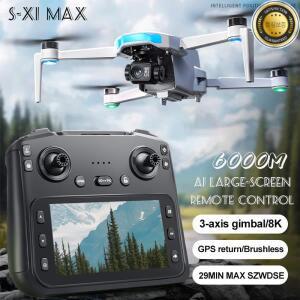 S-X1 GPS 드론 8K 전문가용 HD 카메라 브러시리스 3축 짐벌 항공 5G 디지털 이미지 전송 대형 스크린 FPV R