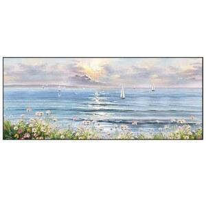 대형 유화 그림 액자 해변 포도액자 침실 DIY명화 분할그림100 캔버스에 소형 색칠