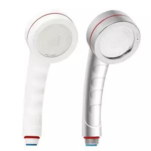 절수 온오프 버튼 샤워기 가정 헤드 2종 스탠다드 베이직 심플 백색 조절형 회전형 무광 수압상승 화이트