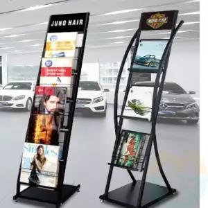 카다로그 꽂이 A4 1열5단 카달로그스탠드 전단지꽂이 브로셔거치대