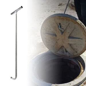 내구성 좋은 맨홀 후크 도구, 하수도 강철 리프터, 개방형 커버, 롤링 도어 리프팅 유틸리티