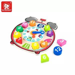 h30 탑브라이트 도형맞추기시계(120351)놀이 맞추기 끼우기 장난감