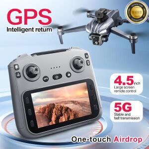 K18 Max RC 드론 8K 브러시리스 듀얼 카메라 GPS 5G 장애물 회피 접이식 리모컨 UAV 대형 스크린 쿼드콥터