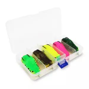 싸파 가물치 개구리웜 5종 세트 태클박스 포함베이트 낚시 루어미끼 개구리