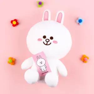 라인프렌즈 시리즈 시팅 인형 코니 25cm토끼 동물 봉제 디자인 캐릭터 놀이 장난감 애착