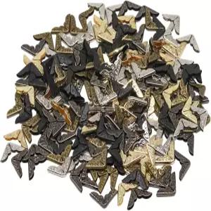 200PCS 빈티지 북 코너 프로텍터 금속 커버 스크랩북 파일 폴더 장식 앨범 남성 제작 사진 앵글 메뉴