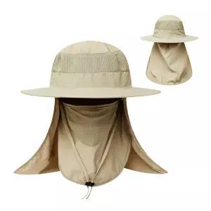 야외 작업용 모자(베이지)남자등산 여자 정글 등산용 버킷햇 벙거지 아웃도어