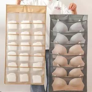 옷걸이형 양면 속옷 정리함 양말 브래지어 정리 걸이형 칸막이 보관함
