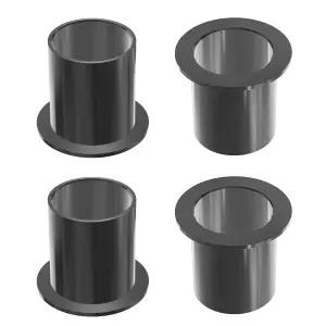 FOCMKEAS 4Pcs 1719 폼 플랜지 슬리브 베어링 17mm ID x 19mm OD 25mm 길이의 장비 샤프트 오일리스 부싱