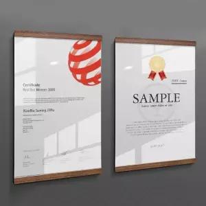 원목 아크릴 자석 액자 벽면 부착식 A4 세로형디자인 장식 걸이 꾸미기 인테리어 A4형