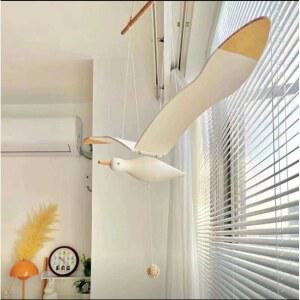 상품 민박 갈매기 우드장식 모빌 차임 펜던트 인테리어 천장