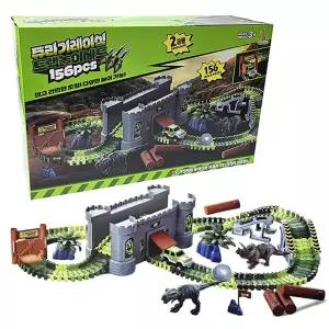 쥬라기 레이싱 트랙놀이세트 156P작동자동차 슬라이딩 미니카 완구 장난감