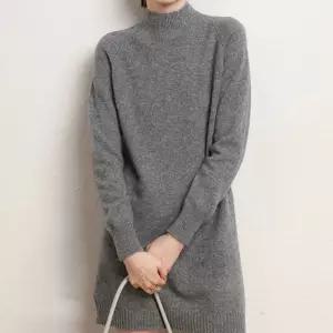 여성 베이직 니트 폴라 원피스 차콜기본 반폴라 날씬 겨울 간절기 여자