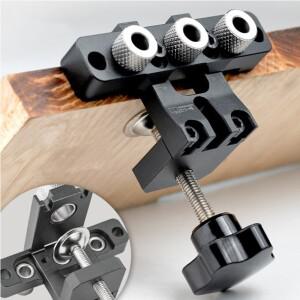 정밀 지그 Dowel Cam Jig 3 In 1 마스터 키트 목재 구멍 드릴링 가이드 DIY 작업을위한 목공 위치
