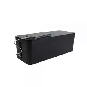 ( )멀티탭 다용도 전선정리함 블랙 대형