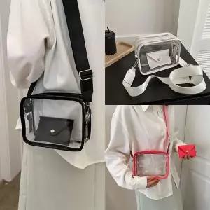 클리어PVC백 투명 물놀이 여름 미니 보조 캐주얼 힙색 백팩 여행용