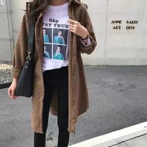 2컬러 여성 코듀로이 아우터 WS-ST02N롱셔츠 루즈핏 골덴 긴셔츠 셔츠아 여자