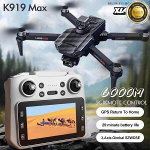 K919 MAX GPS 드론 5G 전문가용 8K HD 3축 짐벌 항공 EIS 카메라 화면 제어 브러시리스 장애물 회피 FPV
