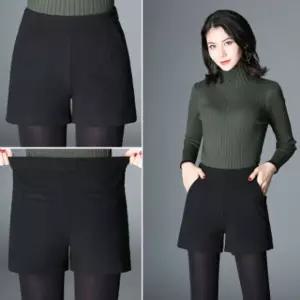 키밍 A라인 하이웨스트 겨울가을 모직반바지기모 숏팬츠 큐롯 치마 골덴 하이 여자 정장