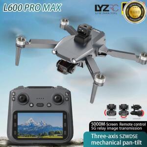 L600 Pro MAX GPS 드론 8K 전문가용 HD 카메라 스크린 탑재 3축 짐벌 5G WIFI 5KM 장애물 회피 브러시리스