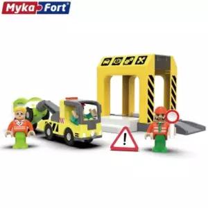 미카포트 카센터놀이 MF95909자동세차장 도로 어린이장난감 주차장 역할