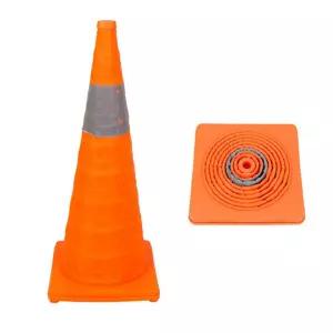 접이식 라바콘(60CM) G공사중 공사장 안전 표지판 미니 휴대용 꼬깔 주차금지팻말 삼각대