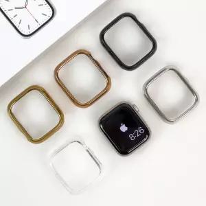 엔터콘 애플워치 유광 하드 프레임 범퍼 케이스울트라 SE2 베젤링 SE 7케이스 9케이스 2보호 8케이스