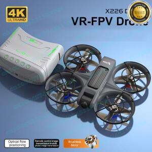 X226 VR FPV 드론 4K HD 듀얼 카메라 항공기 브러시리스 모터 WIFI 2.4G5G RC Quadcopter 광학 흐름 포지셔