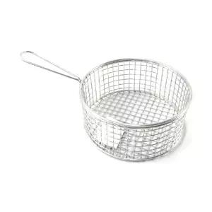 델키 미니 튀김 바스켓 원형 3호스텐레스망 식힘 채반 튀김채 감자 바구니 건지기 거름