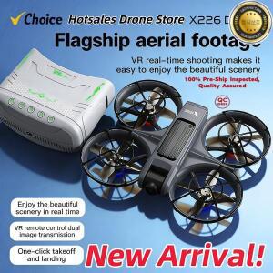 2026 신형 VR FPV 드론 4K HD 듀얼 카메라 브러시리스 모터 WiFi 5G 광학 흐름 위치 지정 미니 레이싱 RC