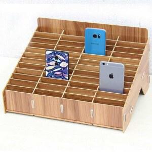 교회 헌금봉투꽂이 십일조 봉헌함 선반 14칸 수납함 보관함 우드