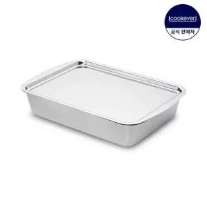 쿡에버 냉장고 정리 스텐 보관용기 신밧드 프리미엄 대 28cm